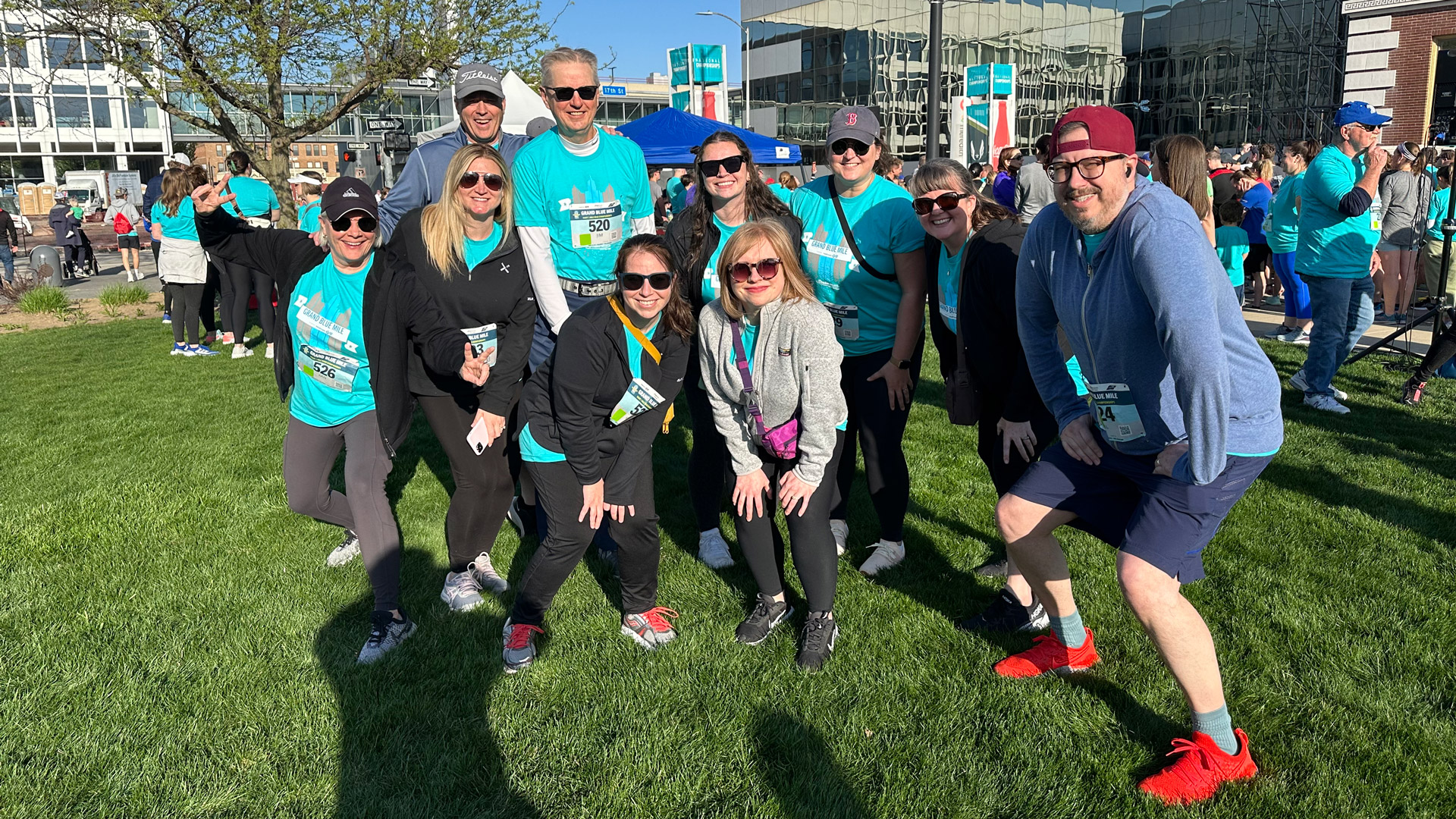 ZLR posing together before the 2024 Grand Blue Mile
