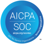 The official AICPA SOC for Service Organizations logo, which supports brand reputation.